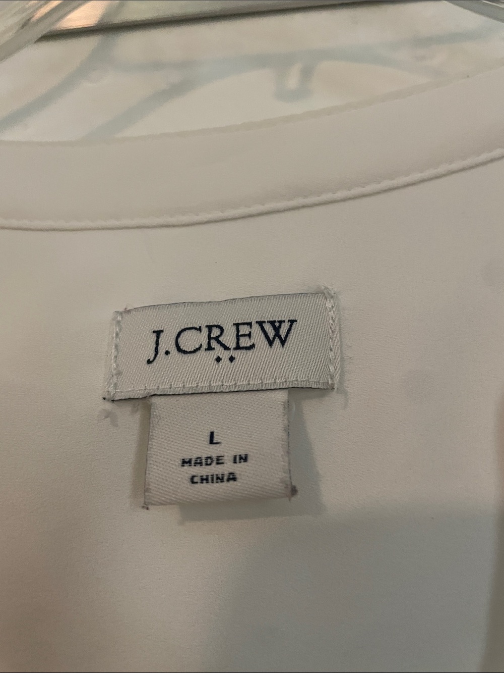 J. Crew Off White Button-Front Cap-Sleeve Blouse - Picture 2 of 3